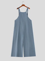 Men's Striped Wide Leg Casual Jumpsuit SKUL59514
