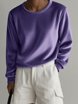 Men's Simple Loose Long Sleeve T-Shirt SKUL30787