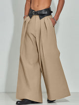 Men's Pleated Wide Leg Casual Pant SKUL29773