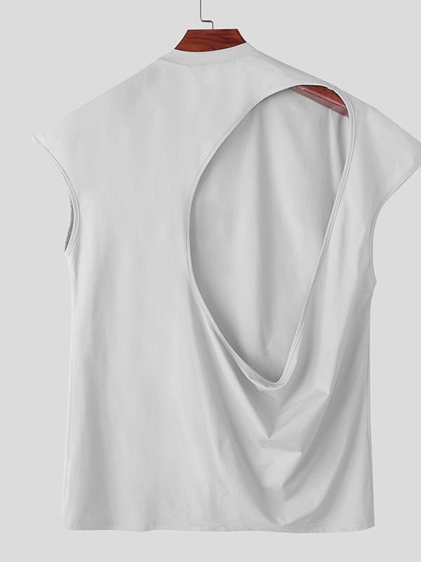 Men's Deconstructed Cutout Back Tank SKUL42552