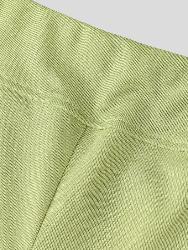 Men's Deconstructed Layered Aesthetic High-Waisted Booty Yoga Short SKUL69227