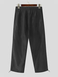 Mens Cutout Drawstring Design Solid Casual Pants SKUK41864