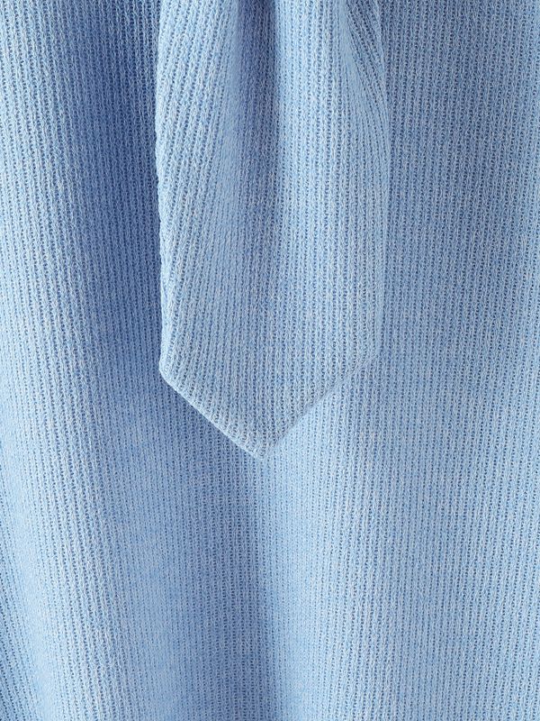 Men's Textured Tie Long Sleeve Shirt SKUL43664