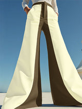 Men's Colorblock Flared Casual Pant SKUL24198