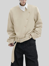 Men's Solid Color Casual Long Sleeve Jacket SKUL43723