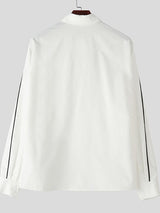 Men's Trendy Colorblock Loose Style Long Sleeve Shirt SKUL35310