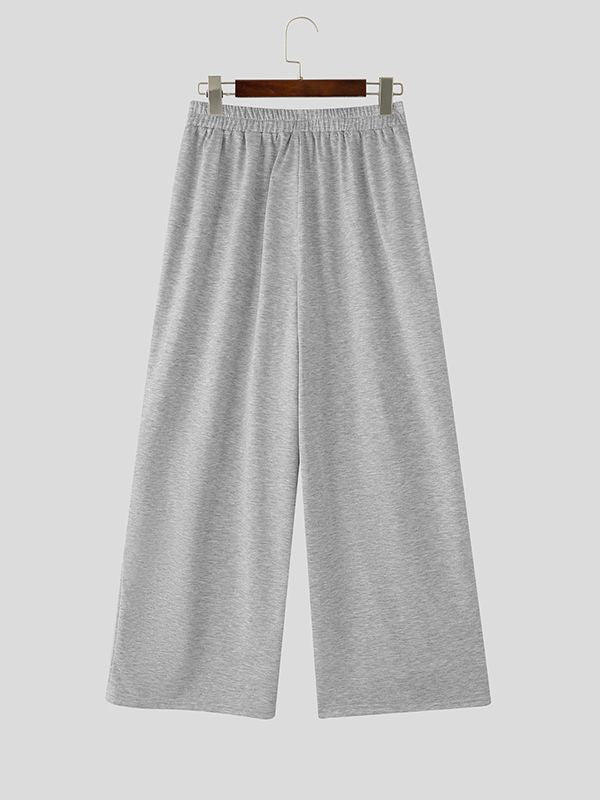 Men's Deconstructed Drawstring Cross Design Casual Pant SKUL36335