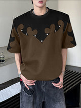 Men's Color Block Short Sleeve T-Shirt SKUL37554