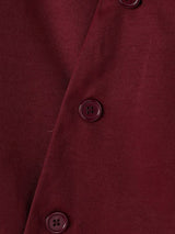 Men's Zen Minimalist Art Exhibition Asymmetric Side Button Lapel Cropped Shirt SKUL85533