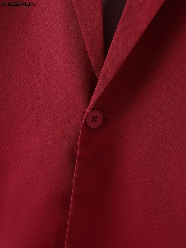 Men's Deconstructed Open Back Casual Long Sleeve Blazer SKUL42310