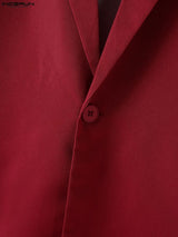 Men's Deconstructed Open Back Casual Long Sleeve Blazer SKUL42310