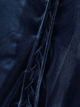 Men's Retro Aristocratic Velvet Lace-Up Mandarin Collar Poet Shirt SKUL80559
