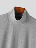 Mens Marled Knit High Neck Pullover Sweater SKUK37346