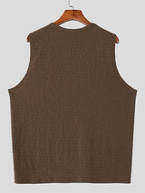 Men's Solid Color Casual Pocket Tank SKUL51254