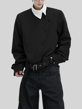 Men's Solid Color Casual Long Sleeve Jacket SKUL43723