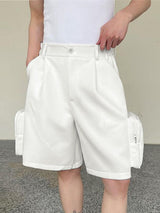 Men's Solid Color 3D Side Pocket Short SKUL45160