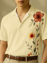 Mens Floral Print Short Sleeve Shirt SKUL15444