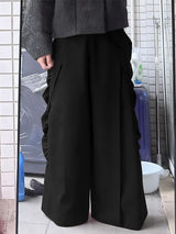 Men's Deconstructed Bubble Pleated Wide Leg Pant SKUL45380