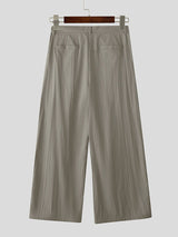 Men's Solid Crinkle Loose Draped Casual Pant SKUL23890