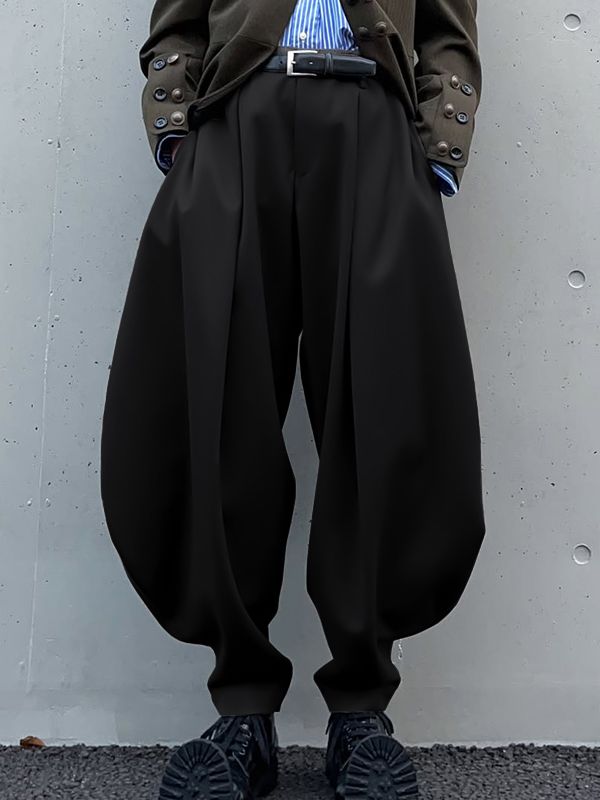 Men's Deconstructed Solid Color Oversized Pant SKUL48760