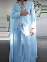 Men's Mesh Shawl Casual Long Sleeve Blazer SKUL24611