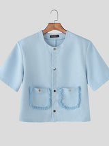 Men's Solid Color Chanel Style Long Sleeve Jacket SKUL40292