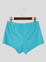 Men's Sexy Avant-Garde Beach Pool Metal O-Ring Hollow Side Low-Rise Swim Trunk SKUL83108