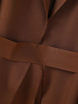 Men's Solid Color Long Hem Tie Two Pieces Outfit SKUL32861