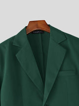 Men's Small Slit Design Casual Two Pieces Outfit SKUL54054