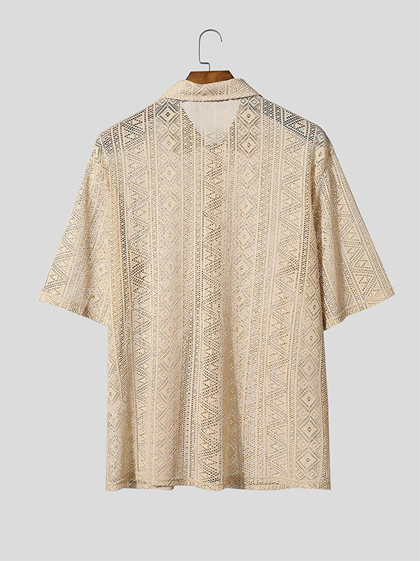 Mens Sheer Mesh Short Sleeve T-Shirt SKUL19118