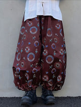 Men's Polka Dot Print Lantern Pant SKUL48647