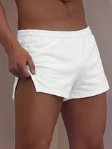 Men's Clean Fit Lounge Vacation Shirred Elastic Waistband Split Short SKUL83195