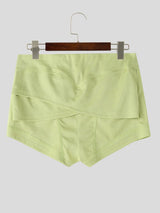 Men's Deconstructed Layered Aesthetic High-Waisted Booty Yoga Short SKUL69227
