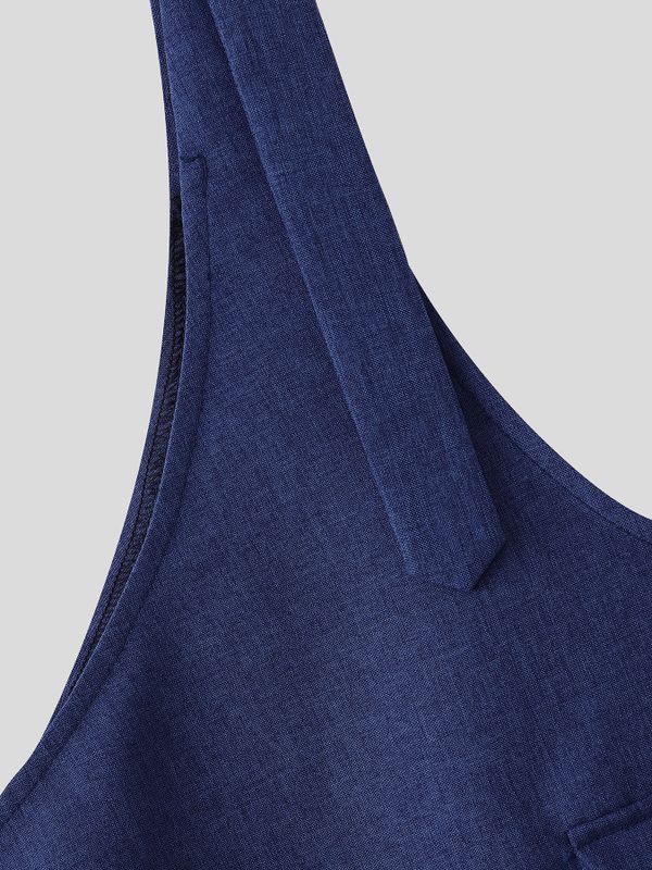 Men's Avant-Garde Asymmetrical Single Strap Peplum Waist Skirt SKUL60658