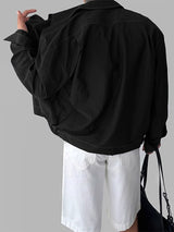 Men's Solid Color Casual Long Sleeve Shirt SKUL31994