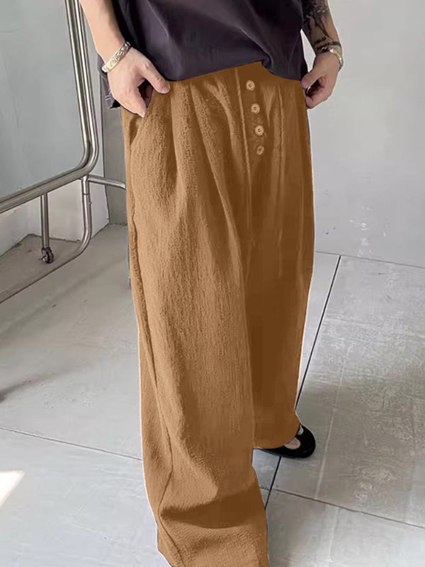 Mens Solid Color Textured Casual Pant SKUL18786