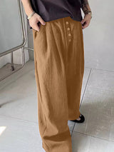 Mens Solid Color Textured Casual Pant SKUL18786