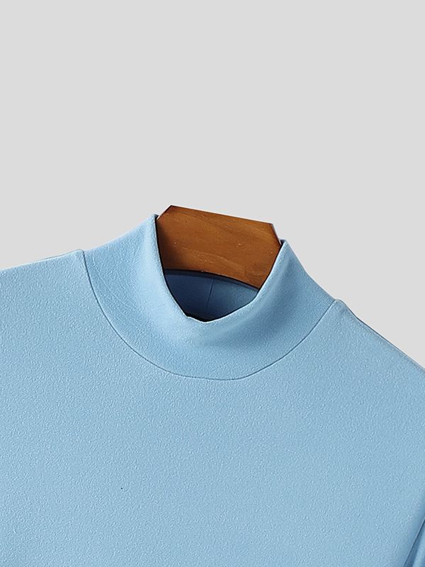 Men's Deconstructed Textured Long Hem Long Sleeve T-shirt SKUL46241