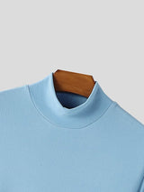 Men's Deconstructed Textured Long Hem Long Sleeve T-shirt SKUL46241