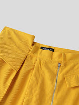 Men's Deconstructed Layered Wide Leg Casual Pant SKUL48797