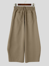 Men's Clean-Fit Casual Daily Commute Pin-Tuck Seam Welt Pocket Wide-Leg Pant SKUL85943