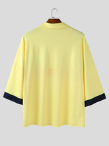 Men's Contrast Stripe Half Sleeve Shirt SKUL28481