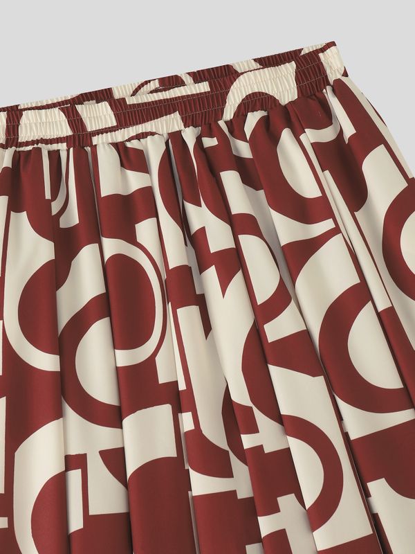 Men's Geometric Abstract Print Resort Pant SKUL55529