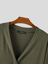 Men's Knit Textured Bat Sleeve T-shirt SKUL45310