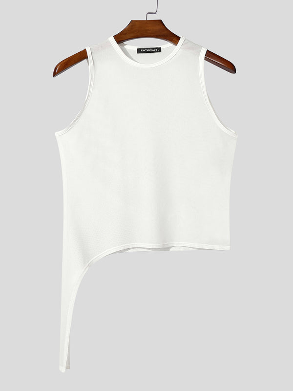 Mens Sheer Mesh Casual Tank SKUL15374