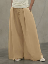 Men's Solid Minimalist Loose Casual Pant SKUL26221