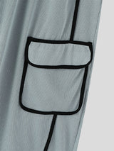 Mens Textured Loose Hollow-Out Casual Pant SKUL17050