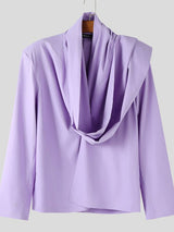 Men's Deconstructed Shawl Patchwork Casual Blazer SKUL43822