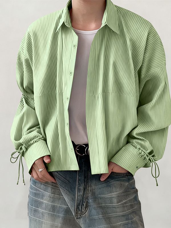 Men's Striped Casual Long Sleeve Shirt SKUL39030