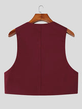 Men's Utility Pocket Cropped Casual Tank SKUL26222